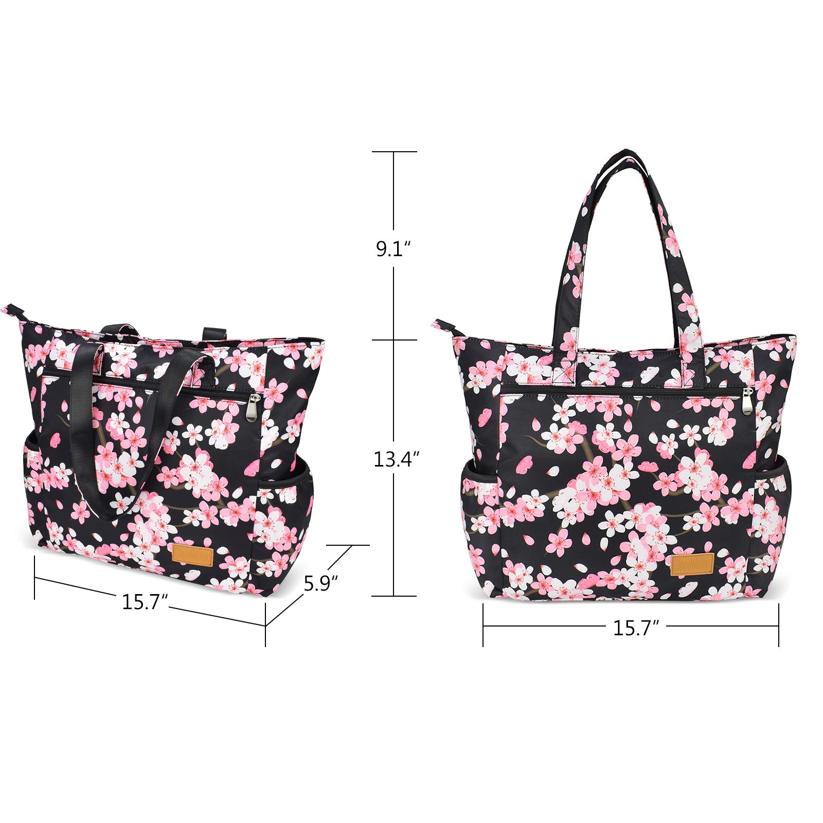 CLOUDMUSIC Shoulder Tote Bag For Nurses Teachers Work Gym Travel Beach Women With Large Capacity Waterproof - Image 4