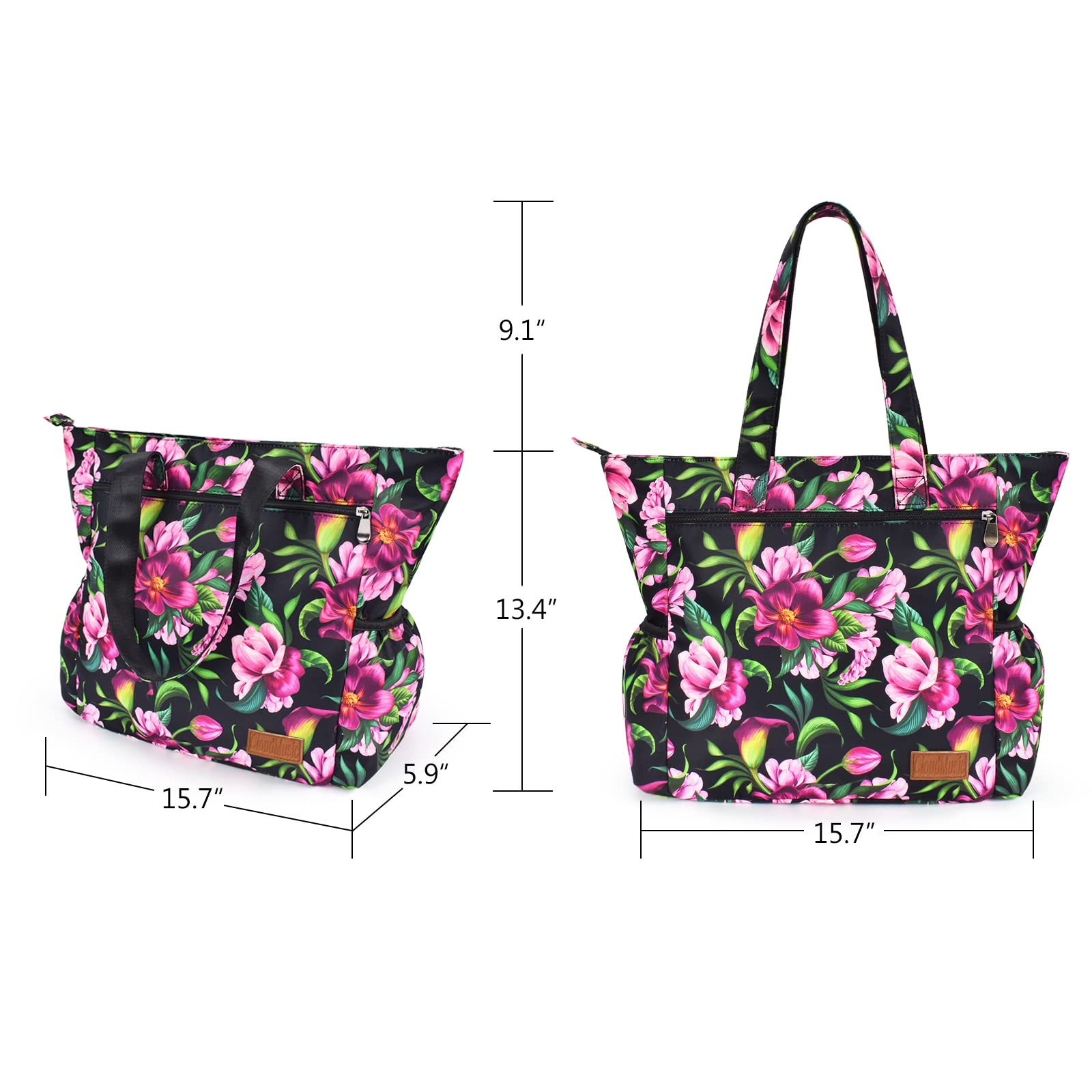 CLOUDMUSIC Shoulder Tote Bag For Nurses Teachers Work Gym Travel Beach Women With Large Capacity Waterproof - Image 5