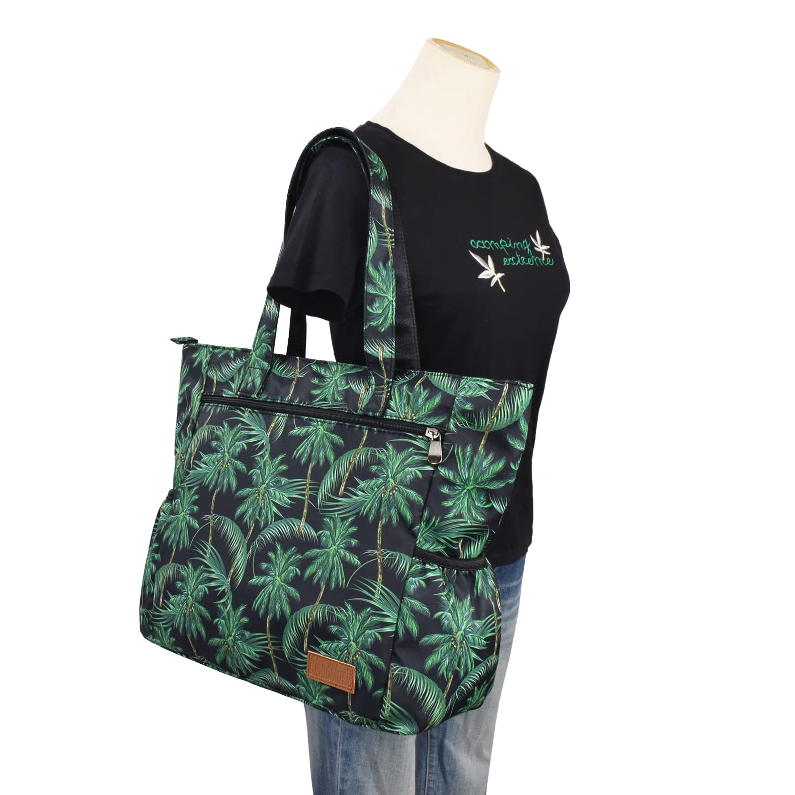 CLOUDMUSIC Shoulder Tote Bag For Nurses Teachers Work Gym Travel Beach Women With Large Capacity Waterproof - Image 3