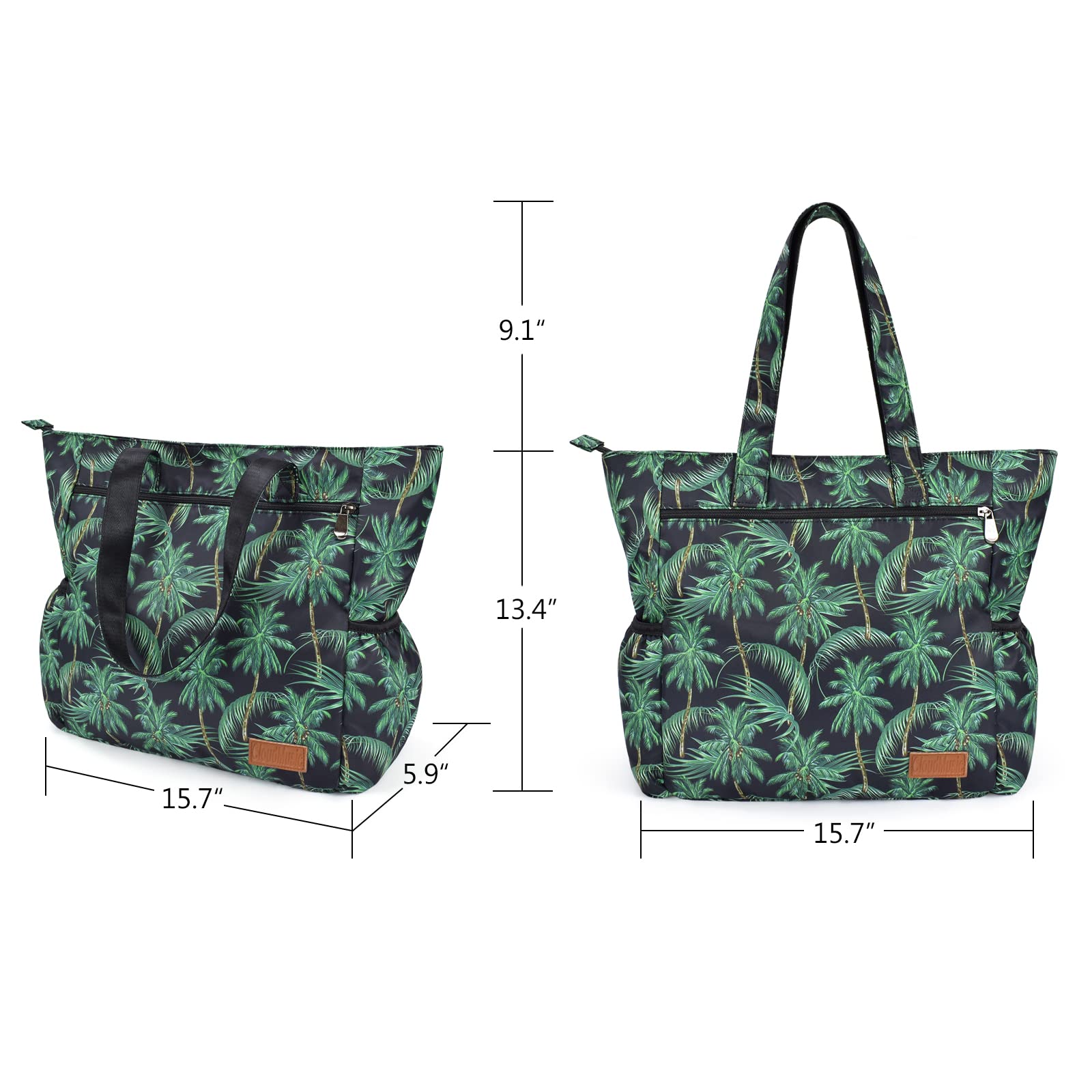 CLOUDMUSIC Shoulder Tote Bag For Nurses Teachers Work Gym Travel Beach Women With Large Capacity Waterproof - Image 6